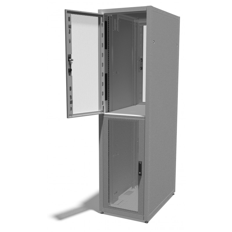 42u 600mm x 800mm 2 Compartment CoLocation Server Rack | 2 Compartment ...