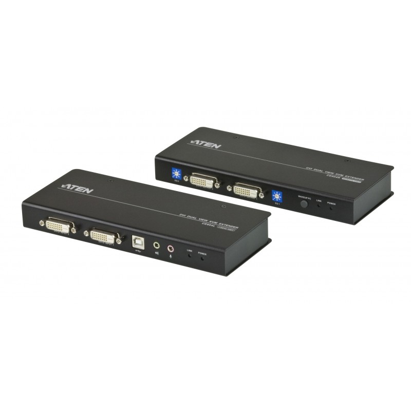 Aten CE604 DVI Dual View KVM Extender