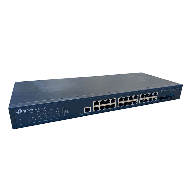 TP-LINK JetStream 24-Port Gigabit L2+ Managed Switch with 4 10GE SFP+ Slots