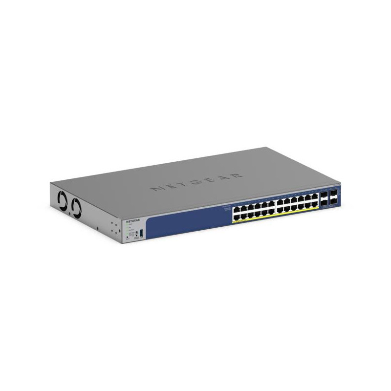 NETGEAR 28-Port PoE Gigabit/10G Stackable Smart Switch (GS728TXP)