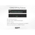 NETGEAR 8x1G PoE+ 110W 1x1G and 1xSFP Managed Switch