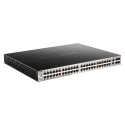 D-Link 54-Port Lite Layer 3 Stackable Managed Gigabit PoE Switch DGS-3130-54PS