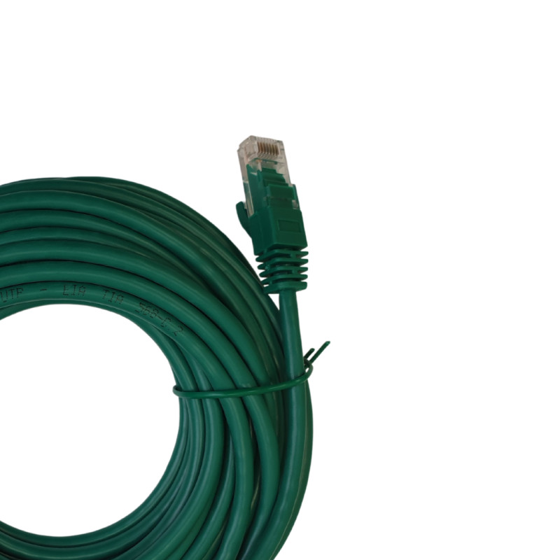 Cat5e Green 10m PVC Leads