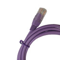 Cat5e Purple PVC 2m RJ45 Leads