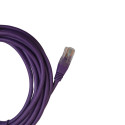 Cat5e Purple PVC 3m RJ45 Leads