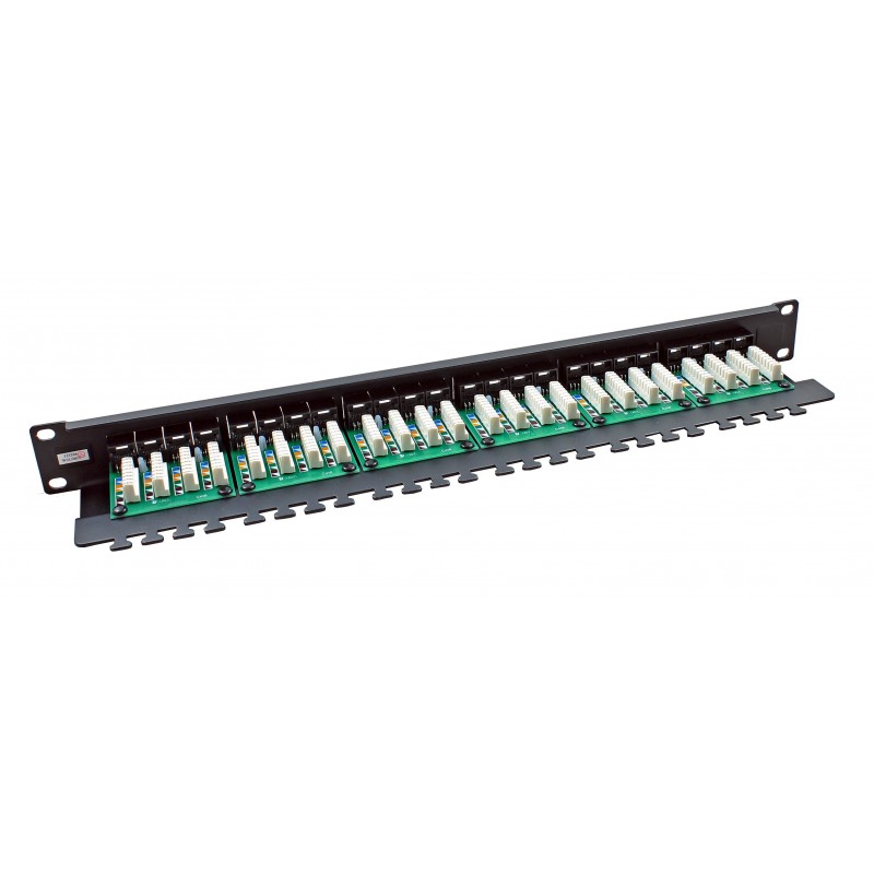 24 Port Cat6 UTP CCS 20/20 Right Angled Patch Panel