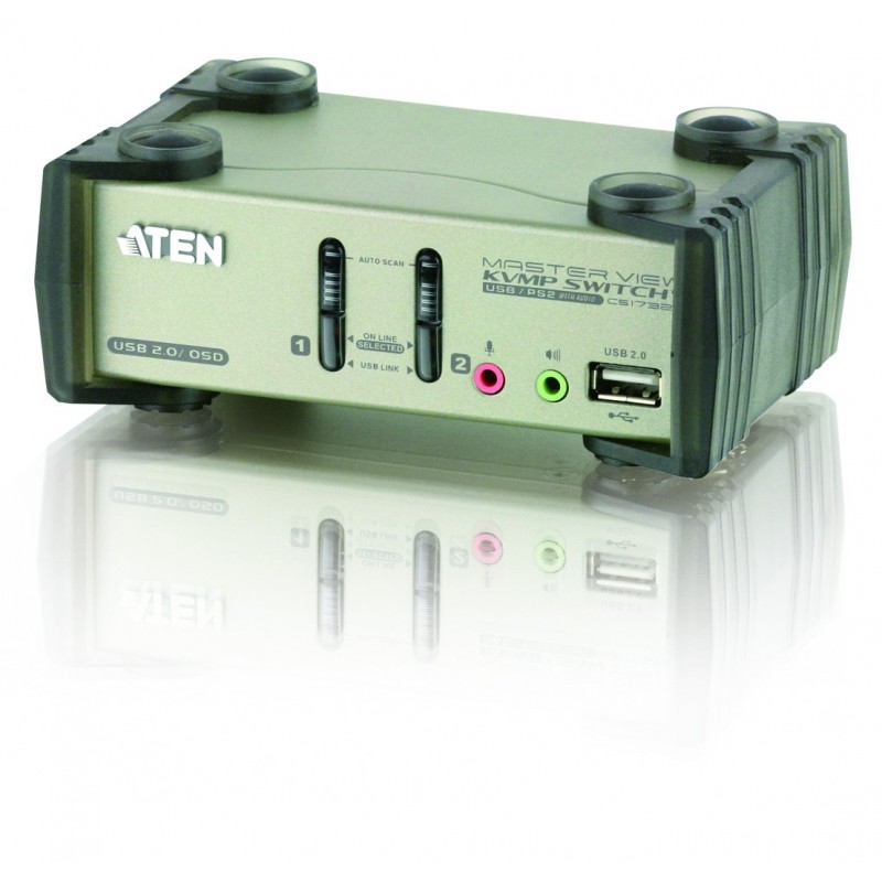 Aten CS1732B 2-Port USB 2.0 KVMP&trade; Switch with OSD